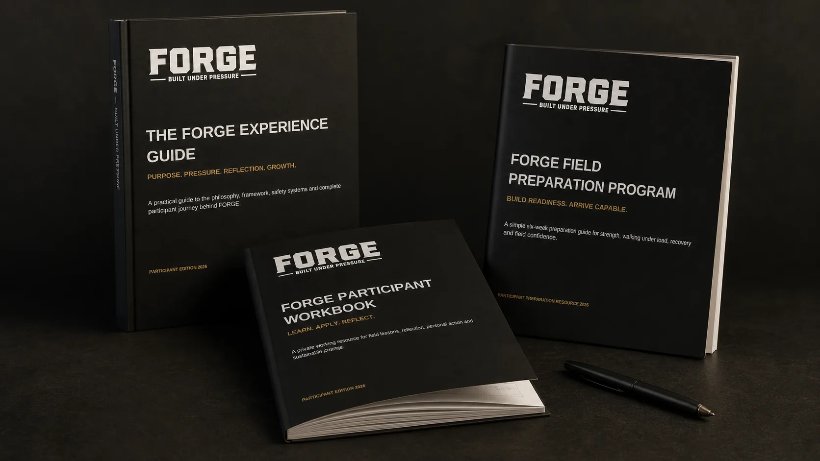 FORGE Experience Guide, Field Preparation Program and Participant Workbook presented together